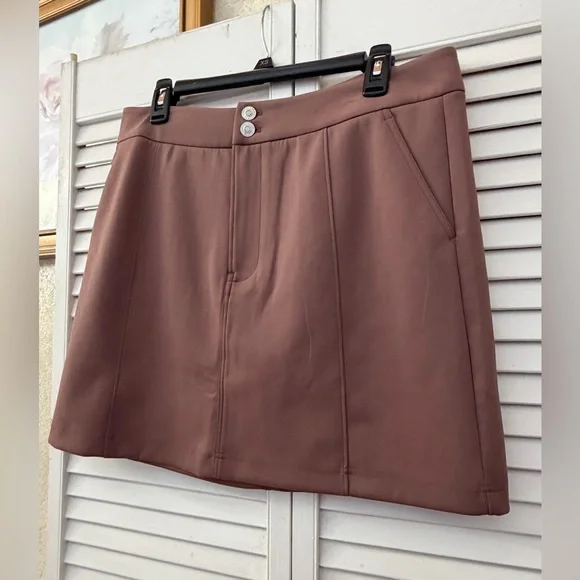 Hudson Jeans seamed Deep Tapue Mini Skirt with sculpting knit nwot - Picture 4 of 16